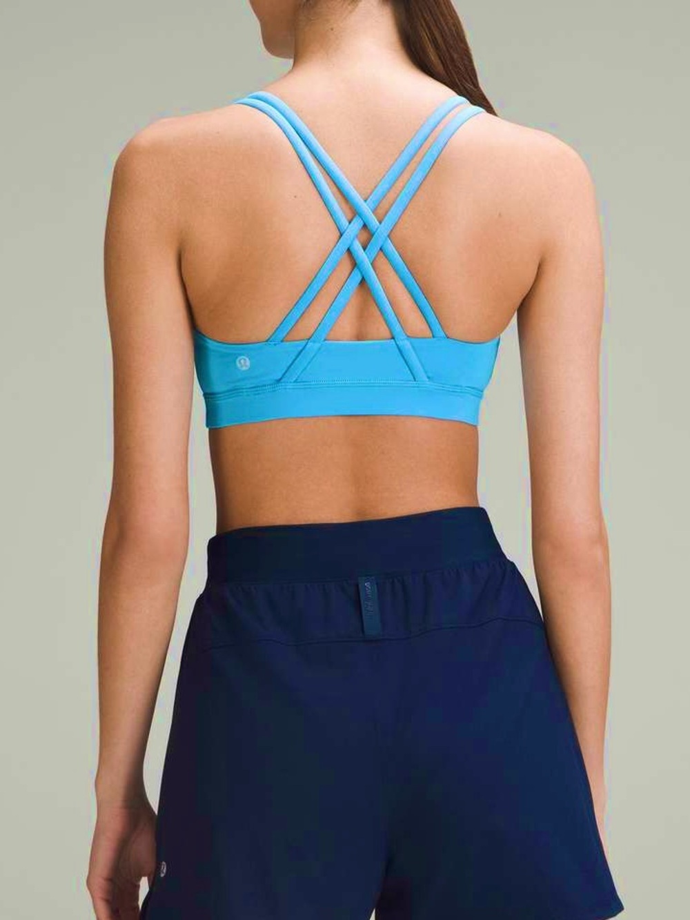 Lululemon Blue Energy Bra Medium Support, B–D Cups, *Inserts Included, Size 14